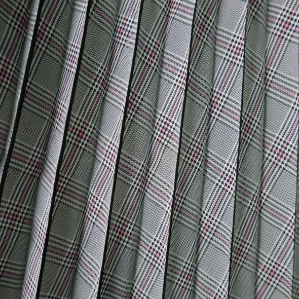 Плиссированная деталь для юбки в клетку