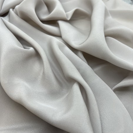 Ткань шёлк однотонный серо-бежевый