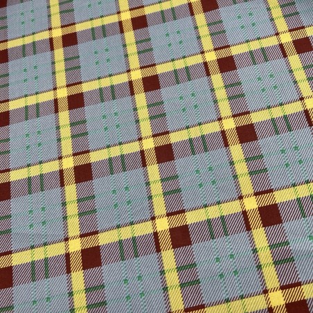 Ткань хлопок с принтом клетка