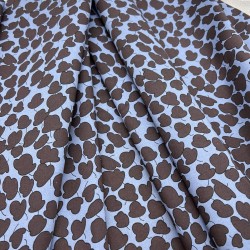 Ткань хлопок с растительным принтом