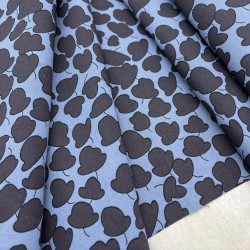 Ткань хлопок с растительным принтом