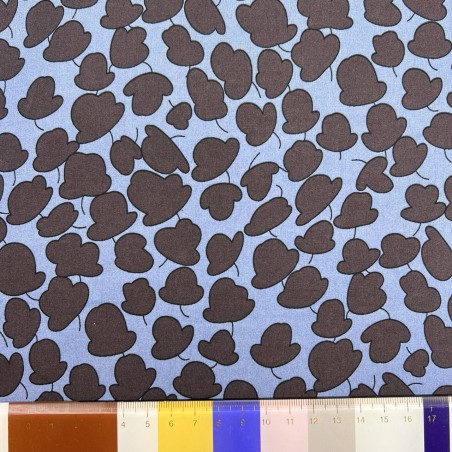 Ткань хлопок с растительным принтом