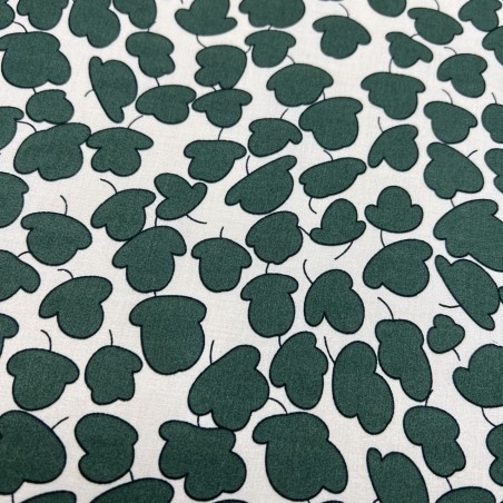 Ткань хлопок с растительным принтом