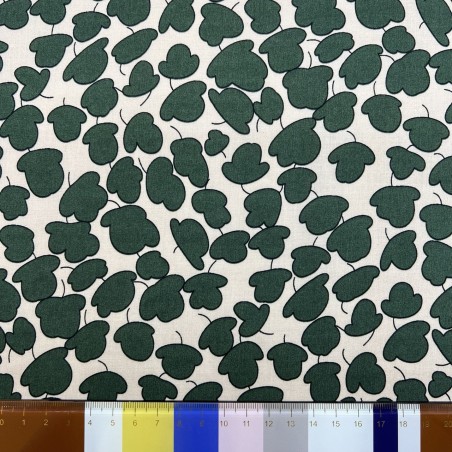 Ткань хлопок с растительным принтом