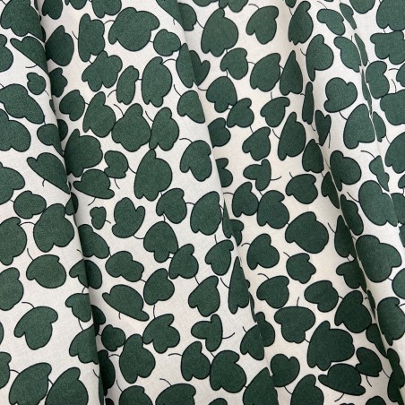 Ткань хлопок с растительным принтом