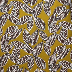 Ткань хлопок с растительным принтом