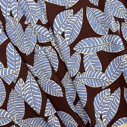 Ткань хлопок с растительным принтом