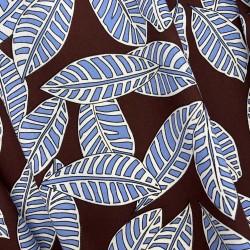 Ткань хлопок с растительным принтом