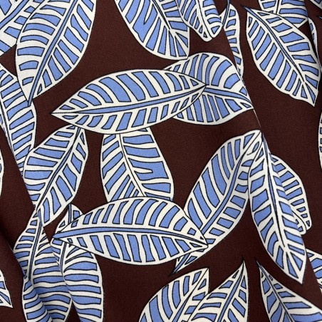 Ткань хлопок с растительным принтом