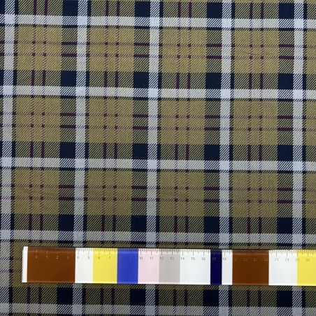 Ткань хлопок с принтом клетка