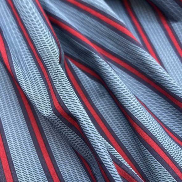 Ткань хлопок с принтом полоска