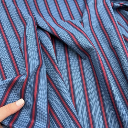 Ткань хлопок с принтом полоска