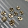 Кнопки пришивные, золотистый металл, 23 мм