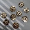 Кнопки пришивные, золотистый металл, 23 мм