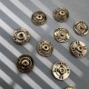 Кнопки пришивные, золотистый металл, 18 мм