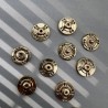 Кнопки пришивные, золотистый металл, 18 мм