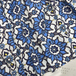 Ткань хлопок с ярким геометрическим принтом