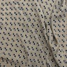 Ткань вискоза летняя с геометрическим принтом на бежевом фоне