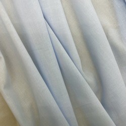 Ткань хлопок вуаль полупрозрачный бледно-голубой