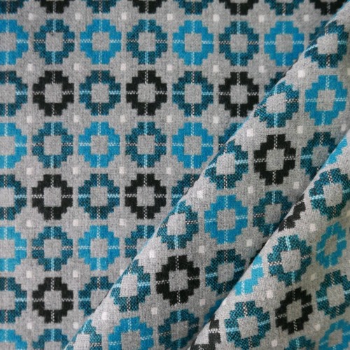Ткань костюмно-пальтовая  с геометрическим узором