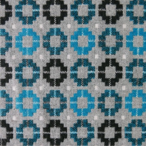 Ткань костюмно-пальтовая  с геометрическим узором