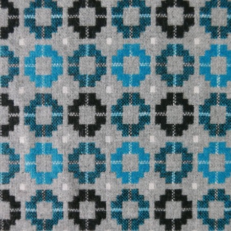 Ткань костюмно-пальтовая  с геометрическим узором