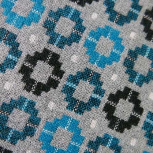 Ткань костюмно-пальтовая  с геометрическим узором