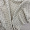 Твид молочный с матовой золотистой нитью