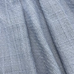 Твид однотонный классический нежно-голубой с блестящей нитью в тон