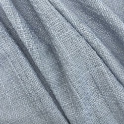 Твид однотонный классический нежно-голубой с блестящей нитью в тон