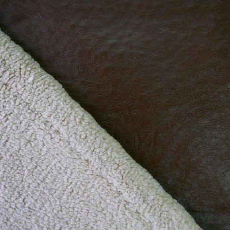 Ткань искусственная кожа с мехом