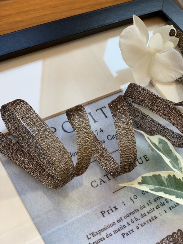 Тесьма кругловязаная трикотажная с матовым блеском