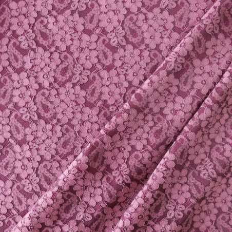 Ткань кружево непрозрачное на трикотажной основе