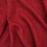Твид однотонный классический красный с блестящей нитью в тон